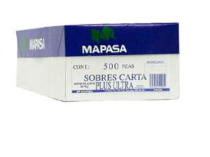 Sobres para correspondencia mapasa t/carta c/500